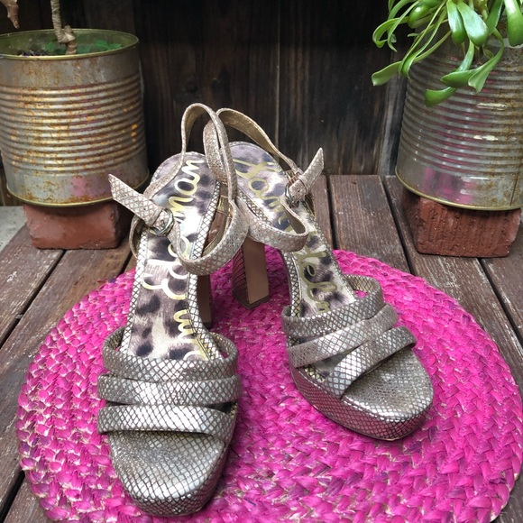 Sam Edelman Gold Platforms - Size 11 - Picture 4 of 8